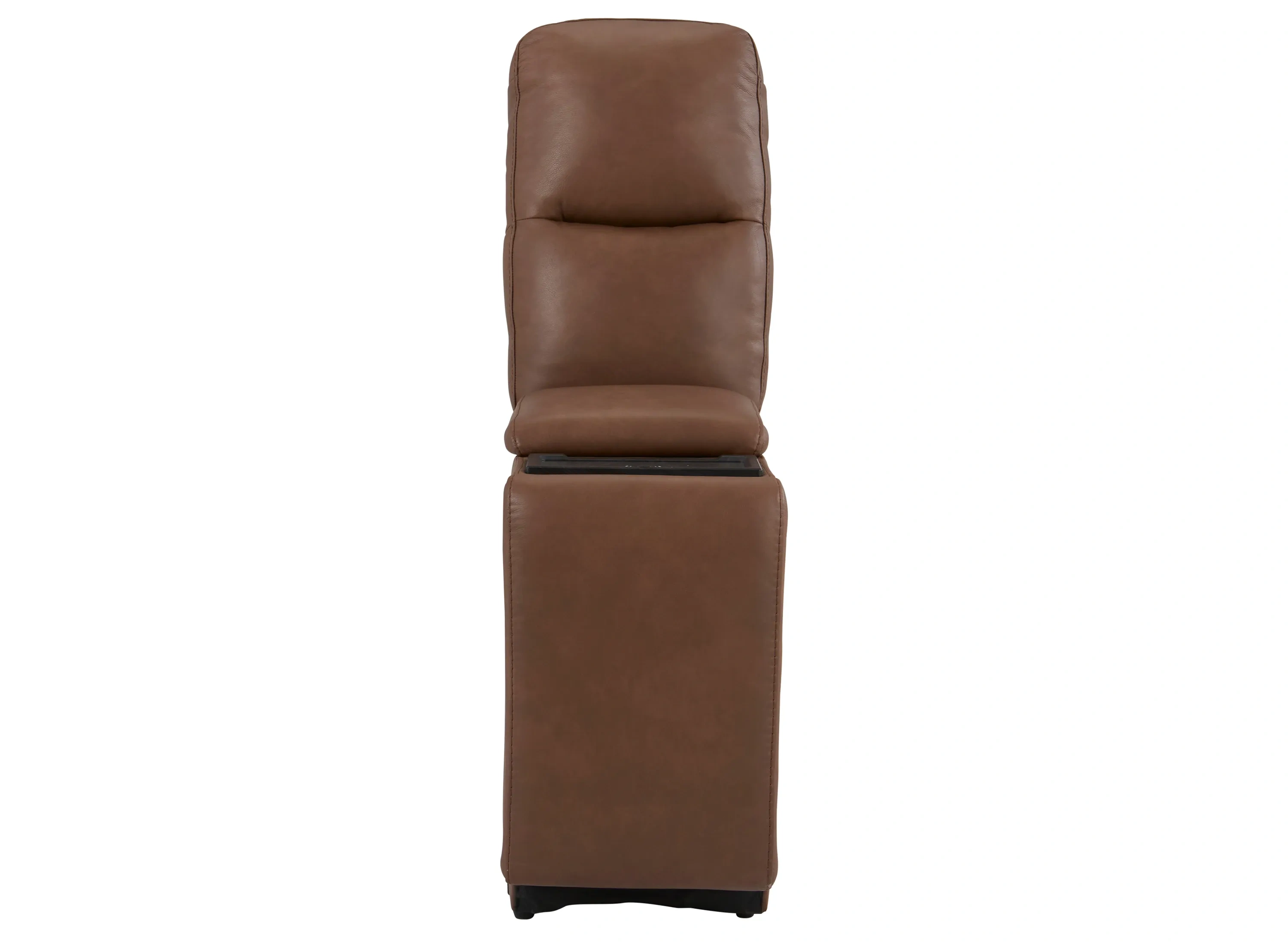 Harbin Leather Console w/ Wireless Charging and Hidden Cupholder