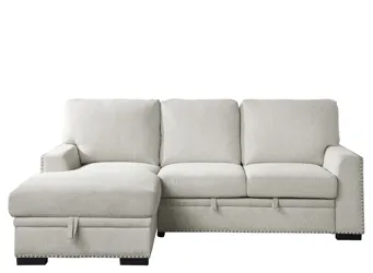 Adelia 2-pc. Left Facing Sectional With Pull-Out Bed Beige Product_Grid_Image