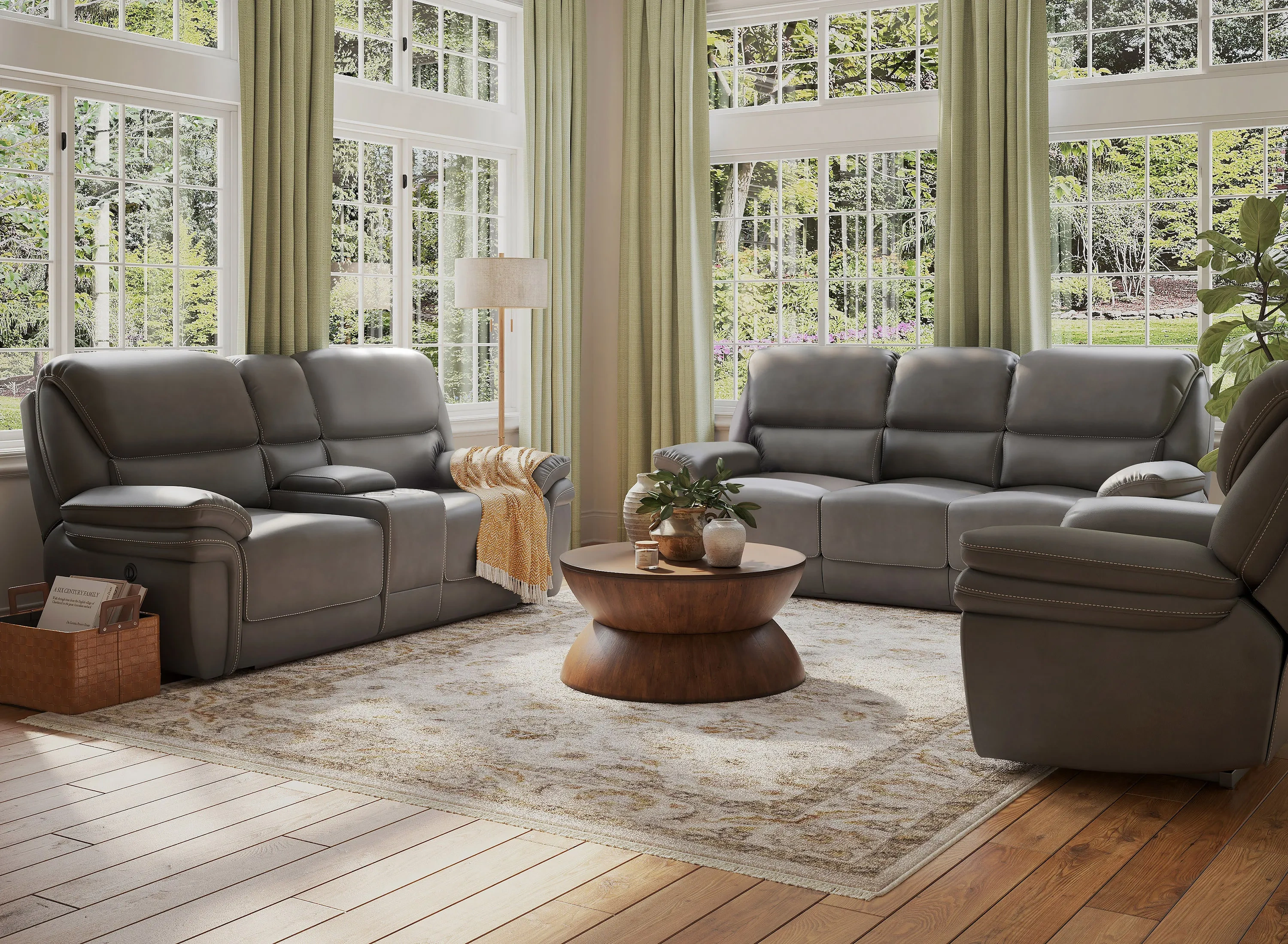 Akari light FLANNEL SOFAの オットマンとクッション RF84_290020076_3000