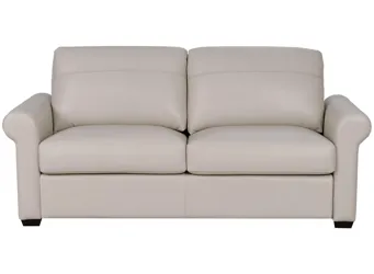 Milano Leather Queen Sleeper w/ Memory Foam Mattress | Raymour