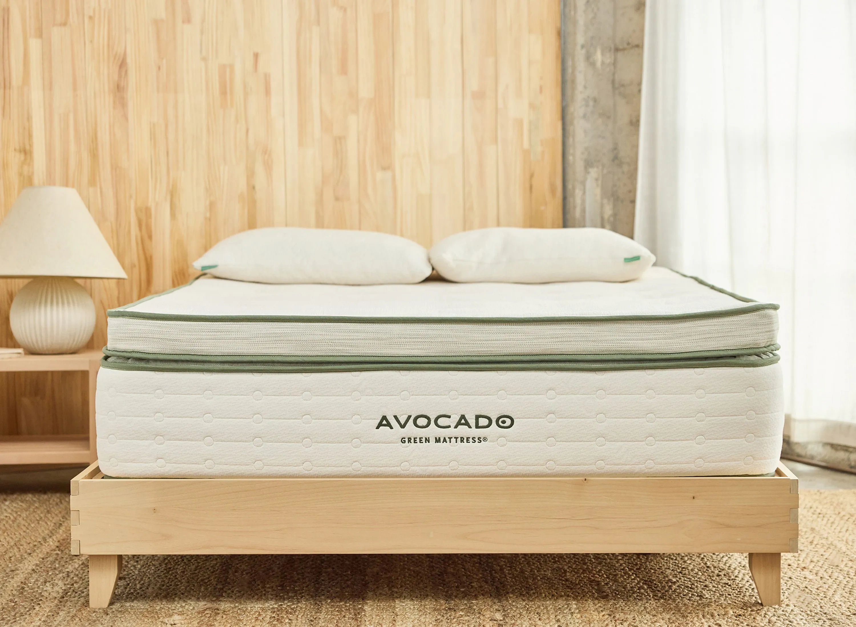 Avocado Green Mattress BoxTop Plush | Raymour & Flanigan