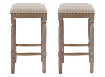 Ernie Counter Stool: Set of 2 French Cream Product_Grid_Image