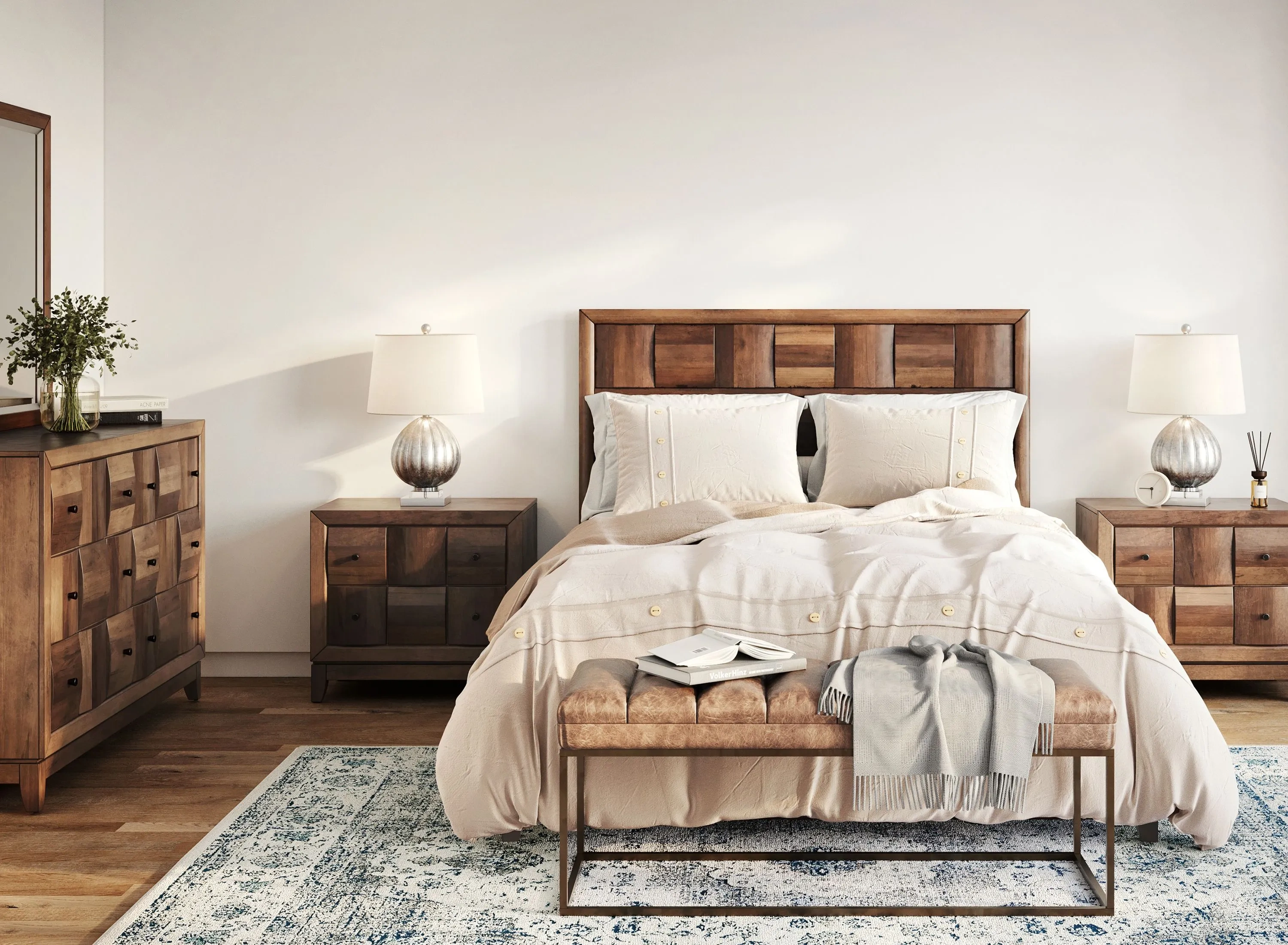 ROJITA NOEMIE evelyn 4点セット Jovie 4-pc. Platform Bedroom Set | Raymour & Flanigan