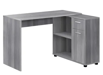 Beresford L-Shaped Computer Desk Gray Product_Grid_Image