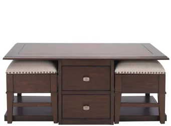 Harlin Coffee Table W/ Two Benches  Product_Grid_Image