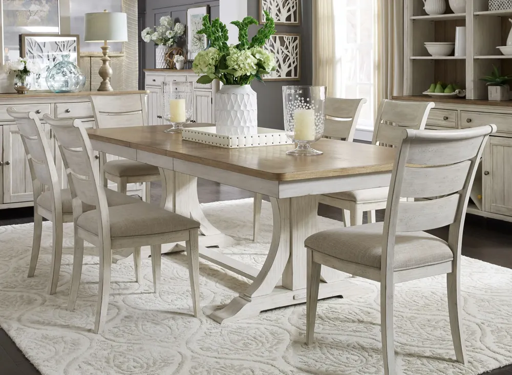 Farmhouse Reimagined 7-pc. Dining Set | Raymour & Flanigan