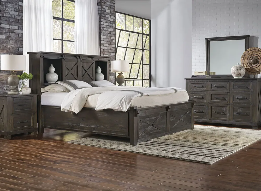 Sun Valley 4-pc. Bedroom Set w/ Storage Bed | Raymour & Flanigan