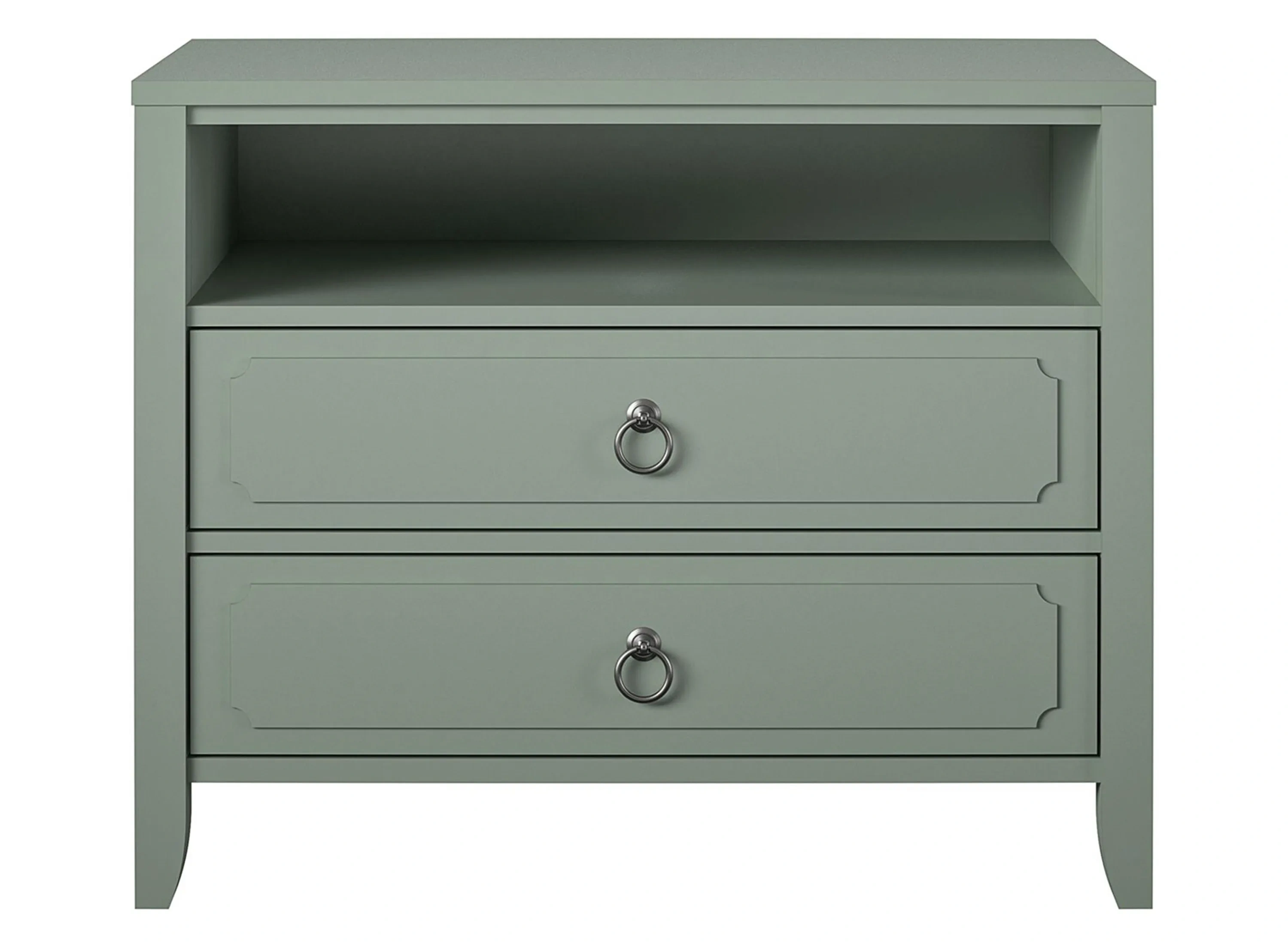 Novogratz Her Majesty Two Drawer Nightstand | Raymour & Flanigan