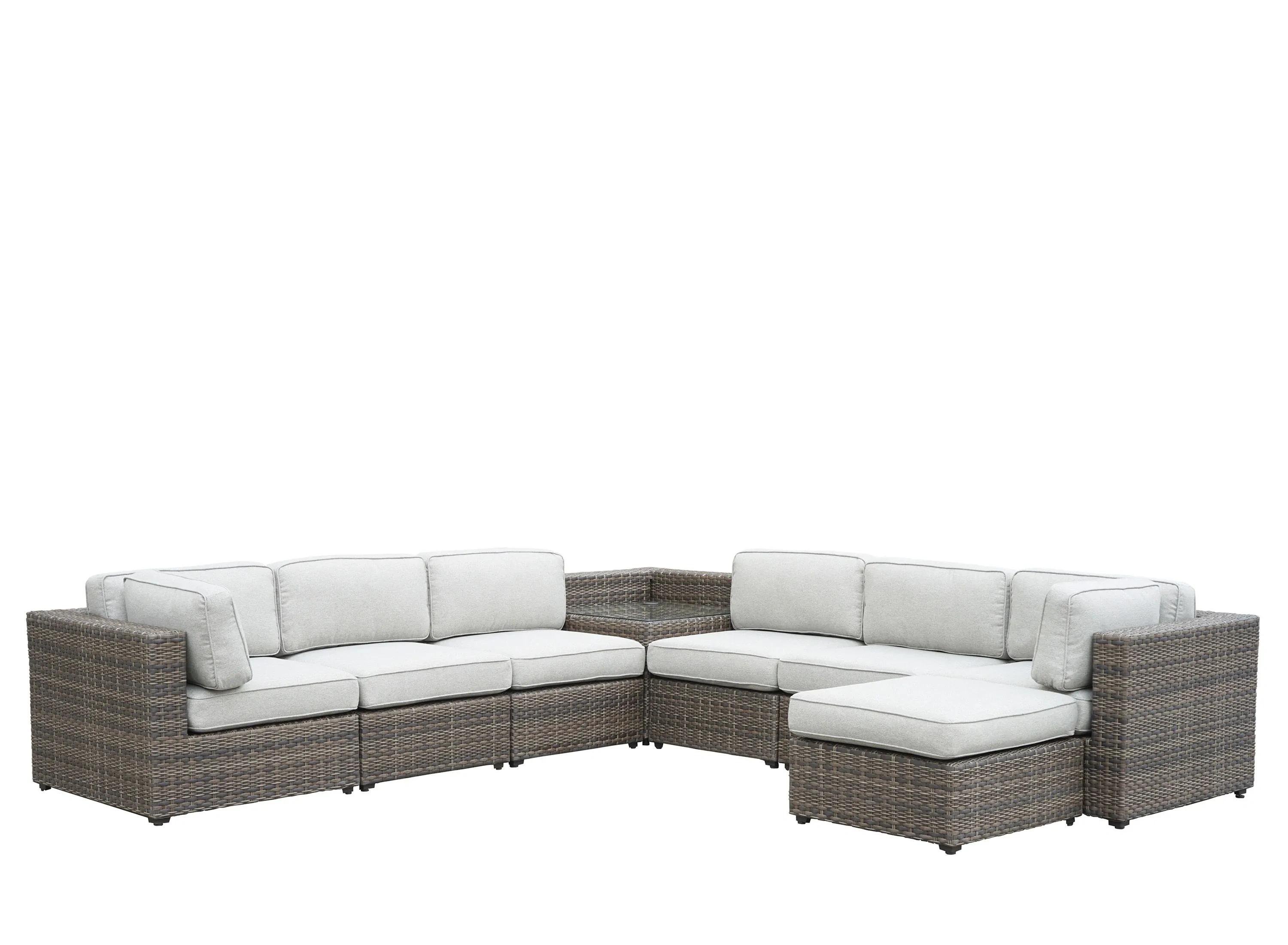 Tamyra 7 Piece Wicker Sectional