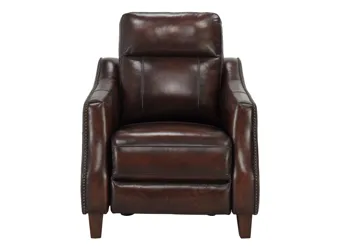 Yardley Chenille Power Recliner With Power Headrest And Lay Flat