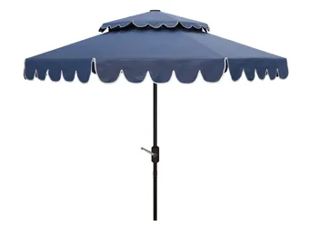 brentwood patio umbrellas Elm 10 ft. Outdoor / Cantilever Hanging Umbrella The deck umbrella pole is 48 mm in diameter and has a powder coating on the outside to ensure rust resistance and robustness Brentwood Fringe 9Ft Double Top