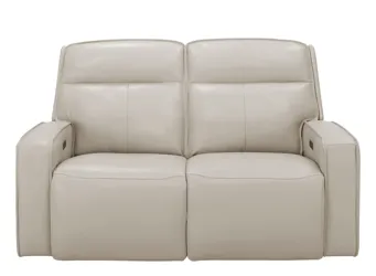 Beckett Power Loveseat with Power Headrest and Power Lumbar Ivory Product_Grid_Image