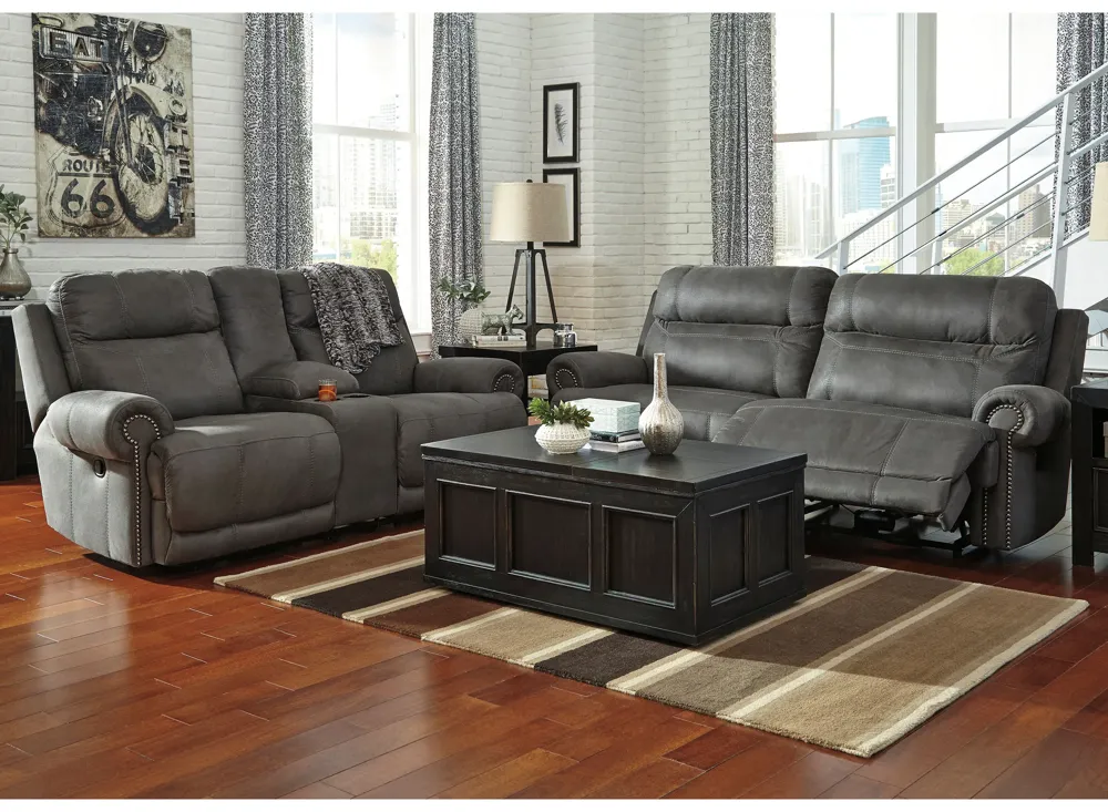 Romilly 2-pc. Reclining Sofa and Loveseat Set | Raymour & Flanigan