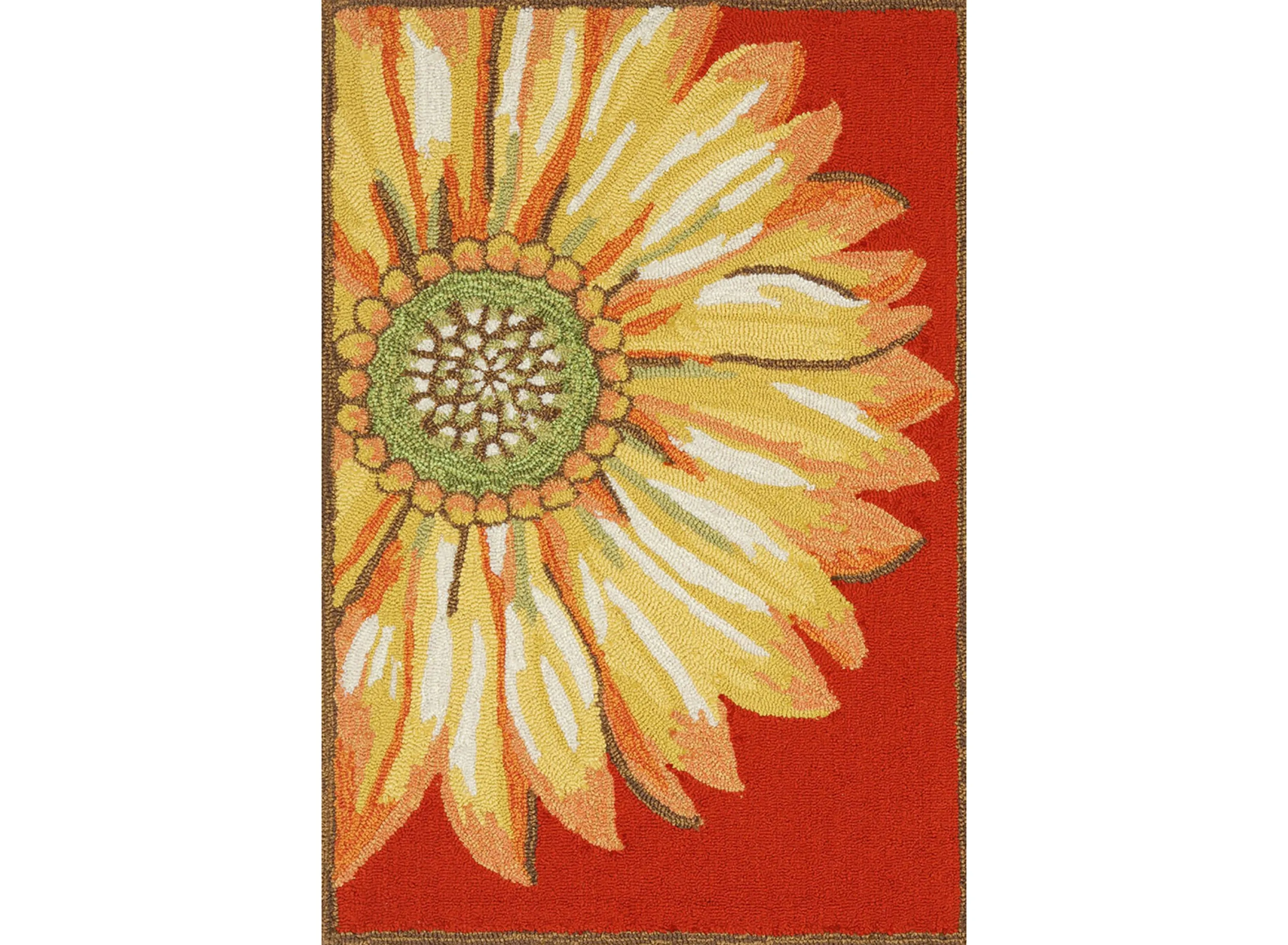 Frontporch Sunflower Indoor/Outdoor Area Rug | Raymour & Flanigan