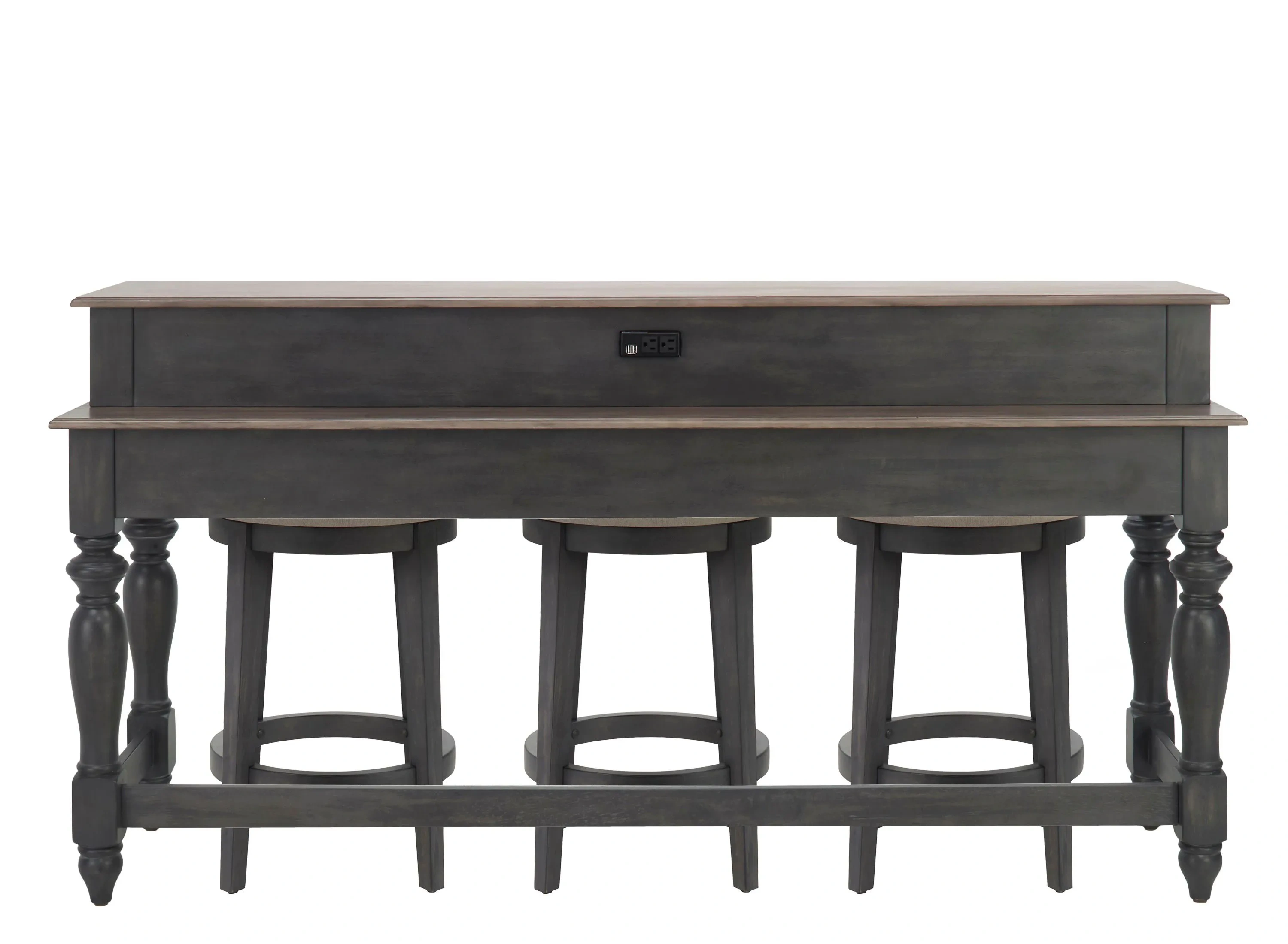 Charleston 4 pc. Console Bar with Stools Raymour Flanigan