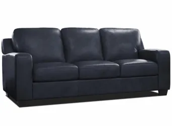Bari Leather Queen Sleeper Navy Product_Grid_Image