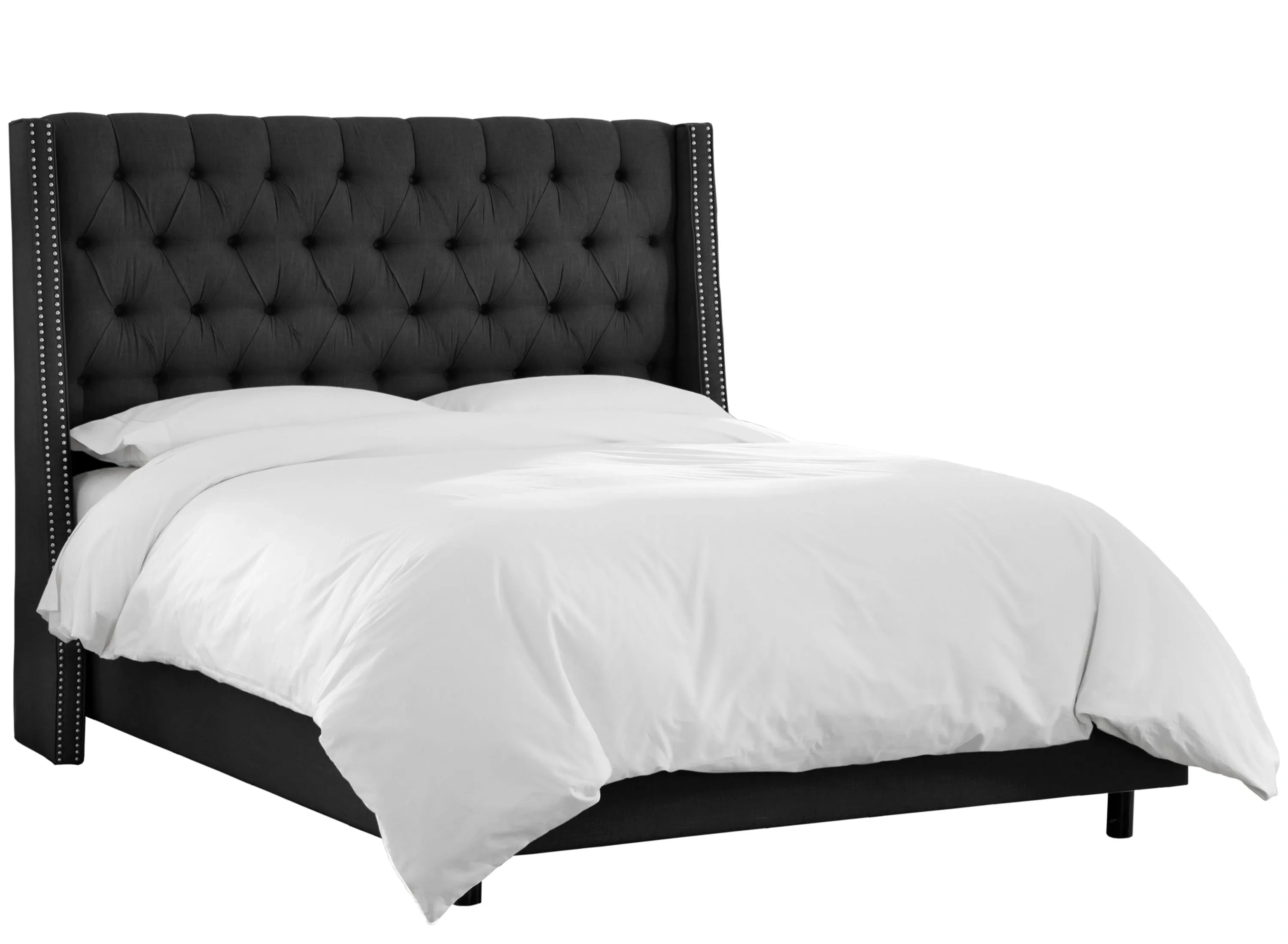 Sheridan Nail Button Tufted Wingback Bed Raymour & Flanigan