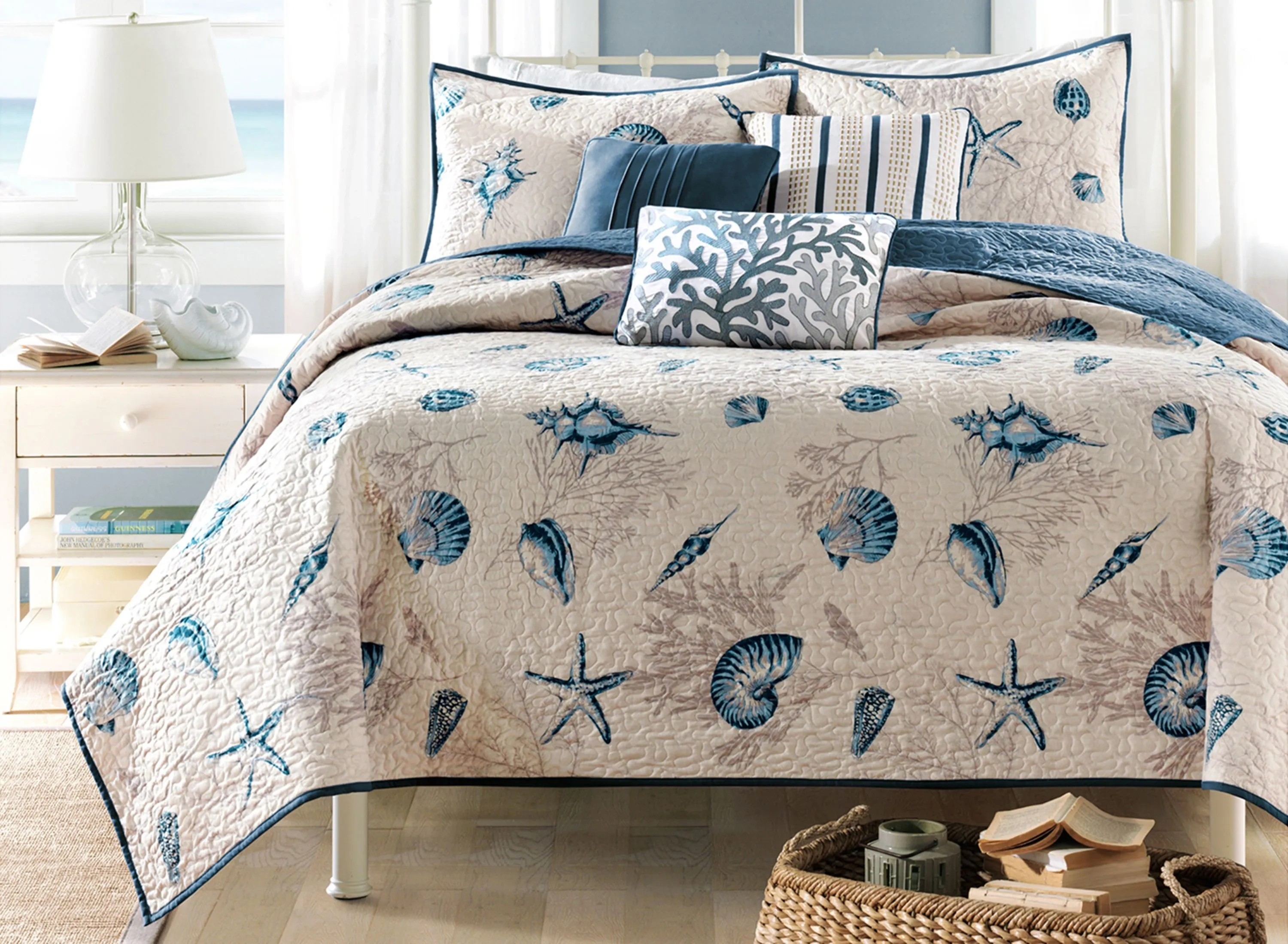 Bayside 6-pc. Reversible Coverlet Set