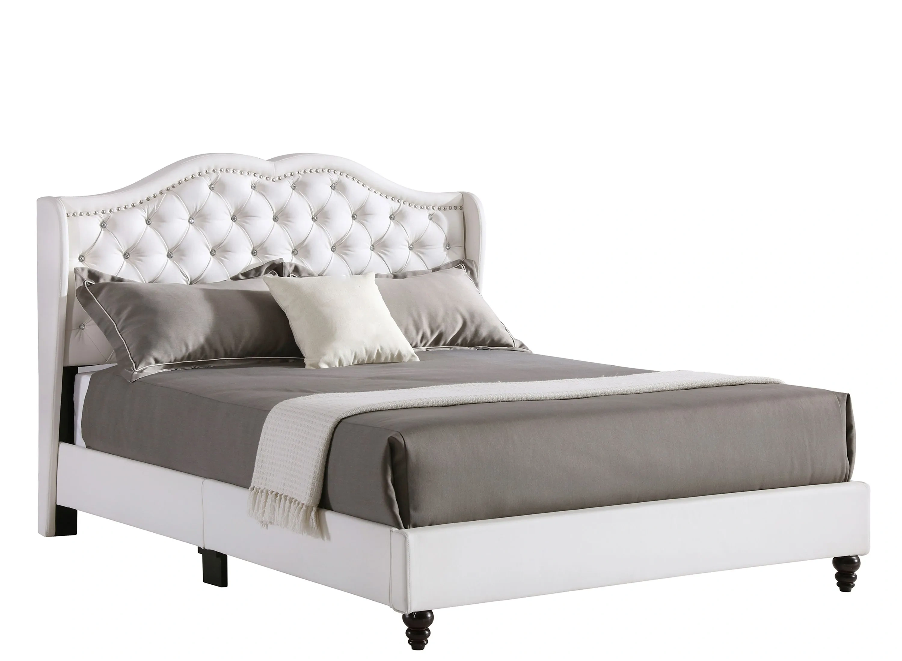 Joy Upholstered Panel Bed