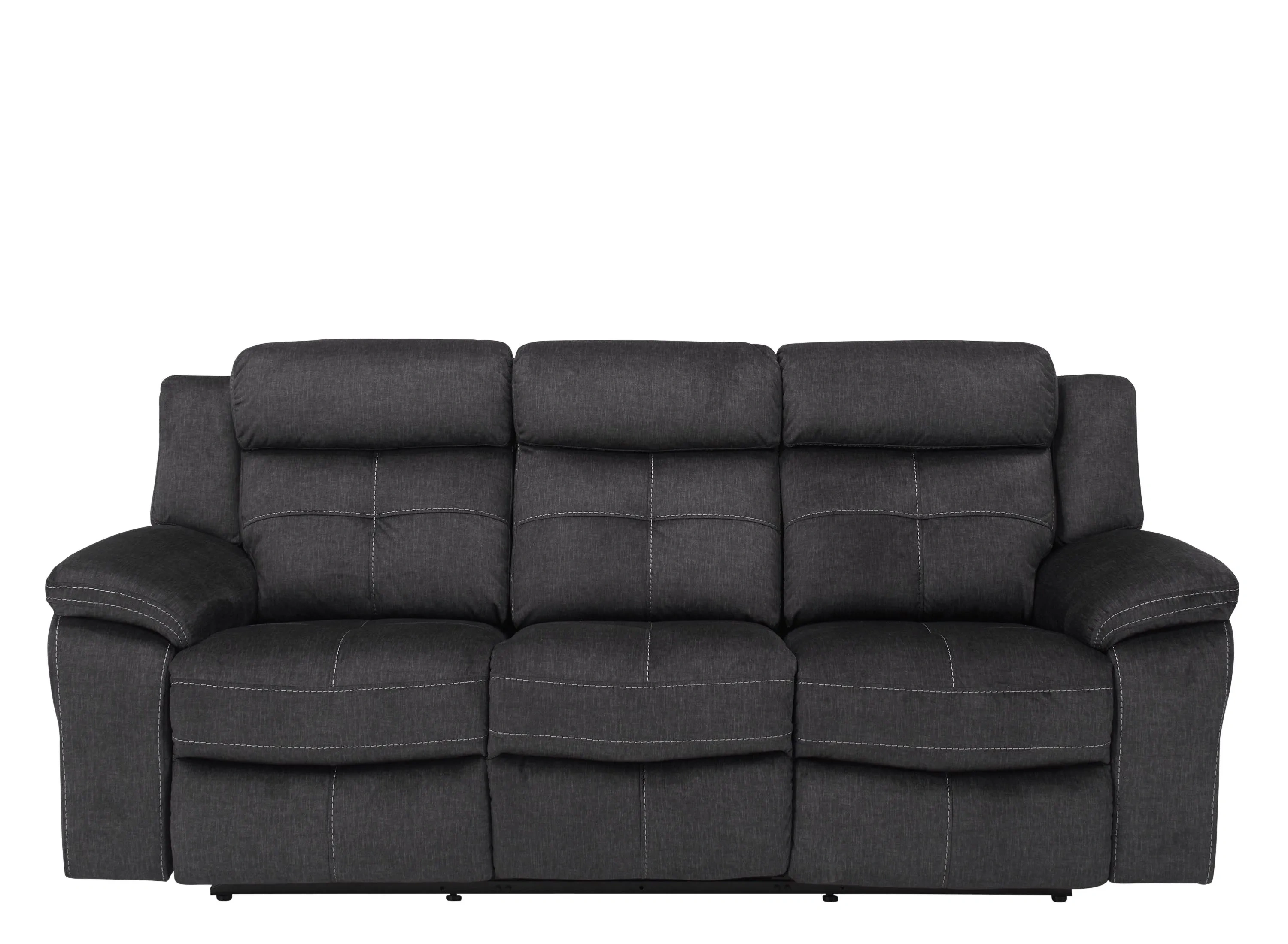 Rosenfort black malnova linen　サイズ2 Lugano Microfiber Reclining Sofa | Raymour & Flanigan