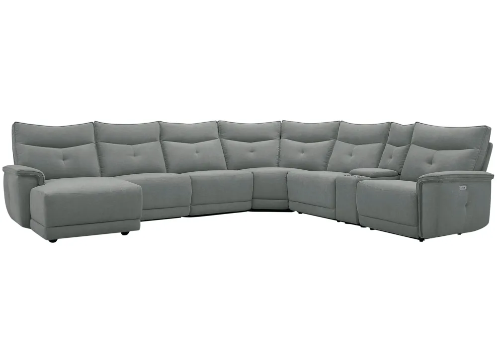 Graceland 7-pc. Sectional Sofa w/Power Headrests | Raymour & Flanigan