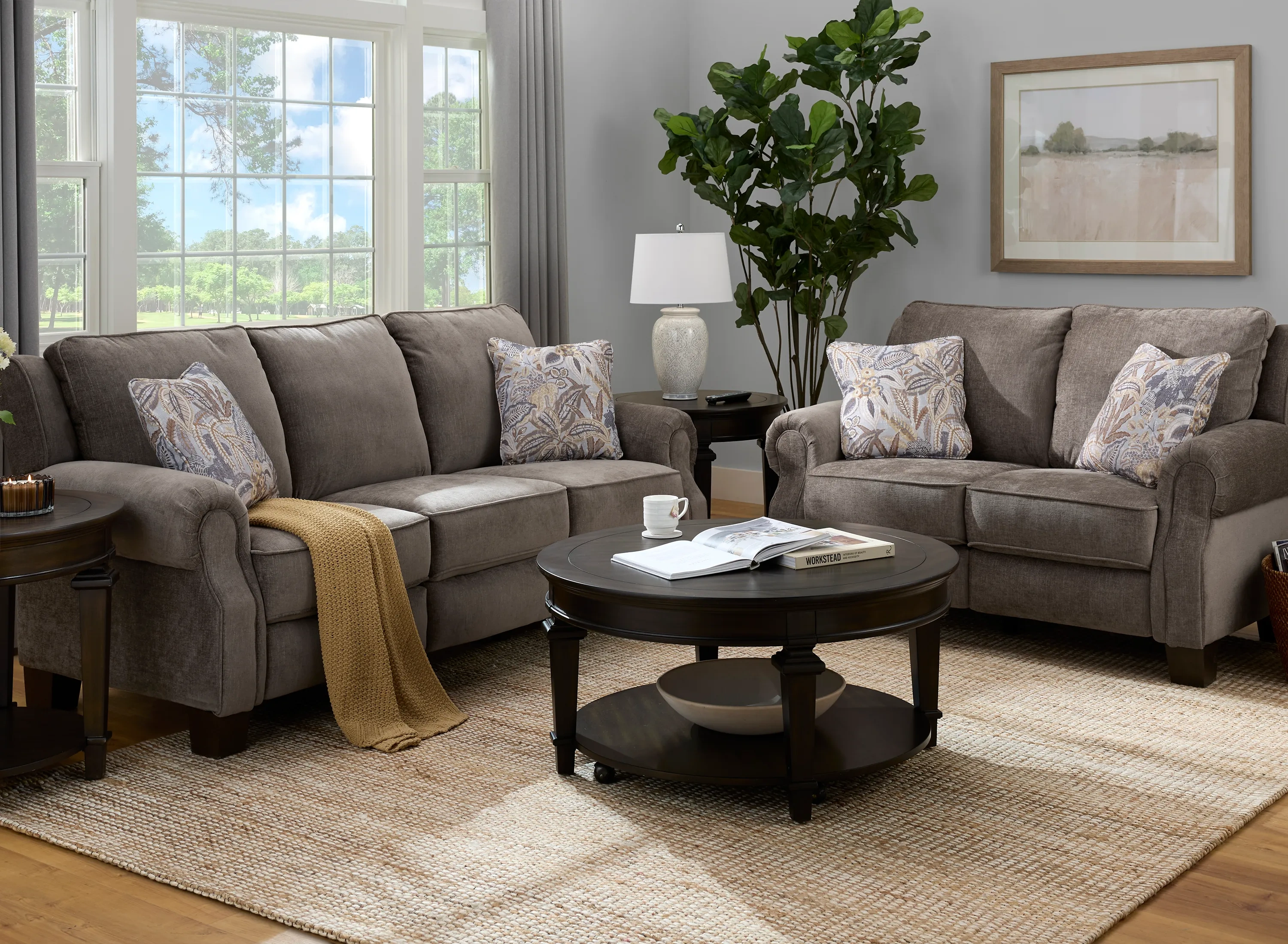 New Garden Dual Power Living Room Set | Raymour & Flanigan
