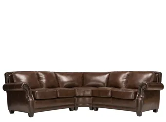 Romano 4 pc. Leather Sectional Sofa Raymour Flanigan