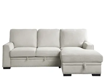 Adelia 2-pc. Right Facing Sectional With Pull-Out Bed Beige Product_Grid_Image