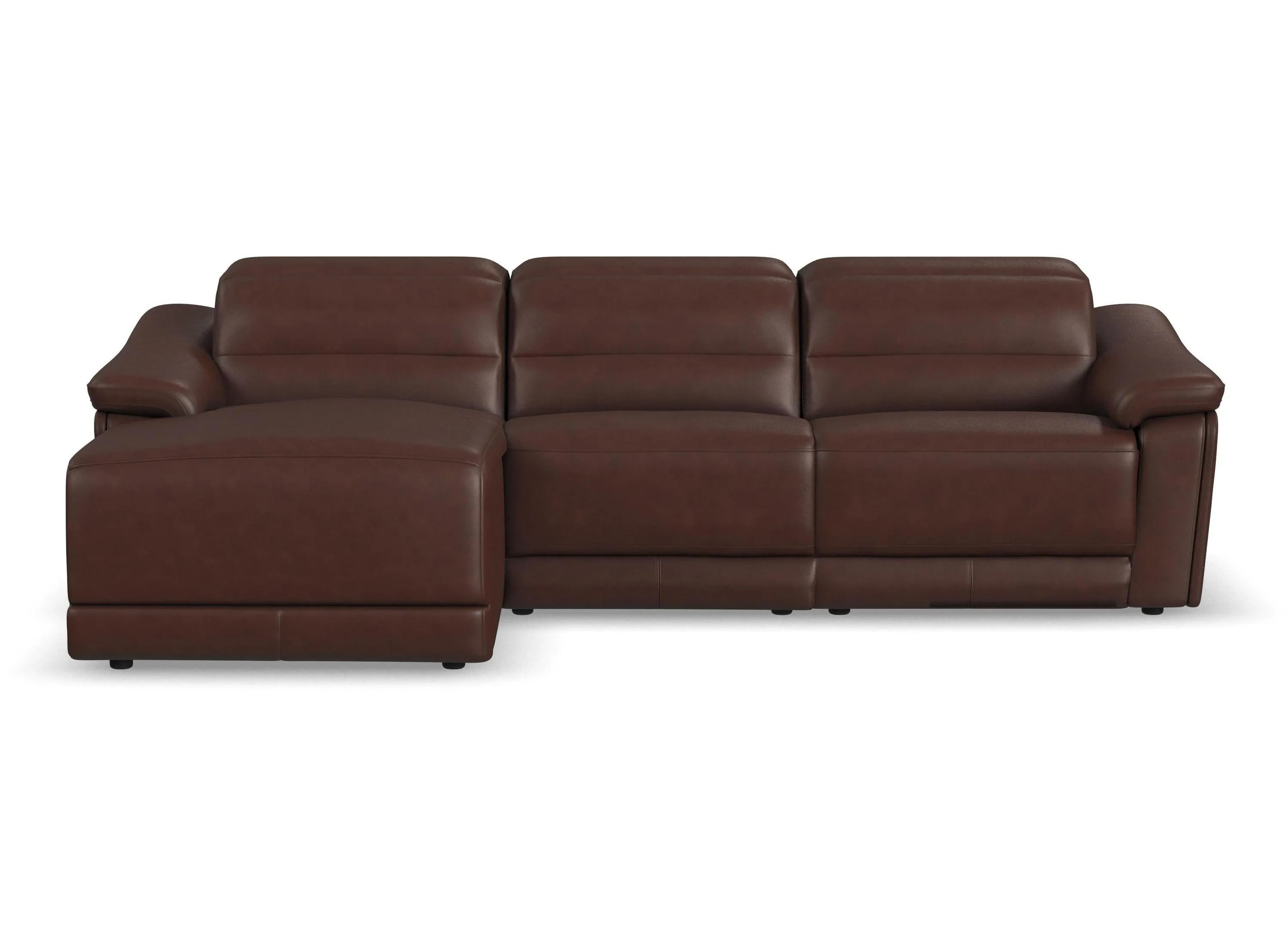 Tucker 3-pc. Triple Power Leather Sofa Chaise | Raymour & Flanigan