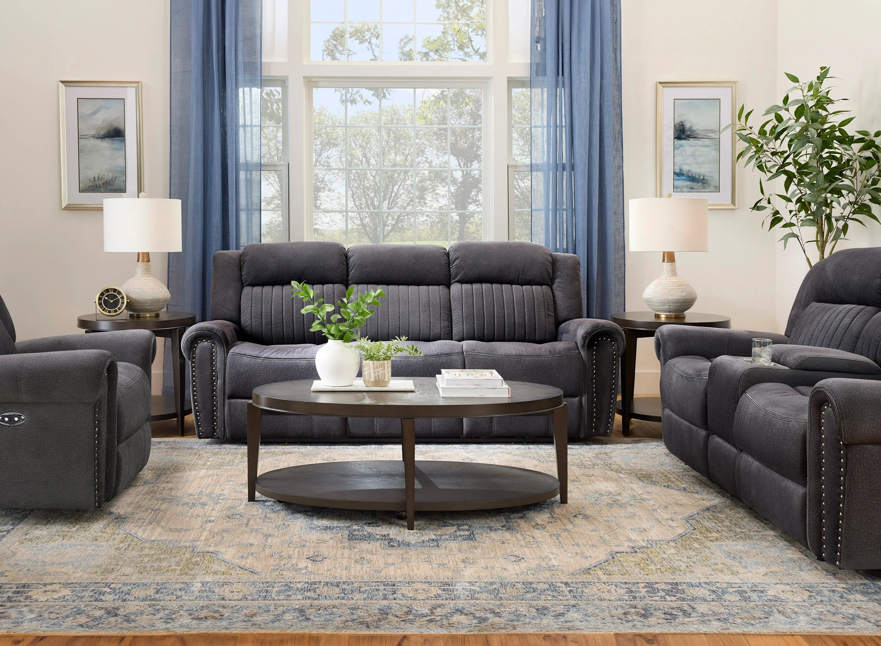 e harrison living in.. (RAREセット送料込） Harrison Living Room Set | Raymour & Flanigan