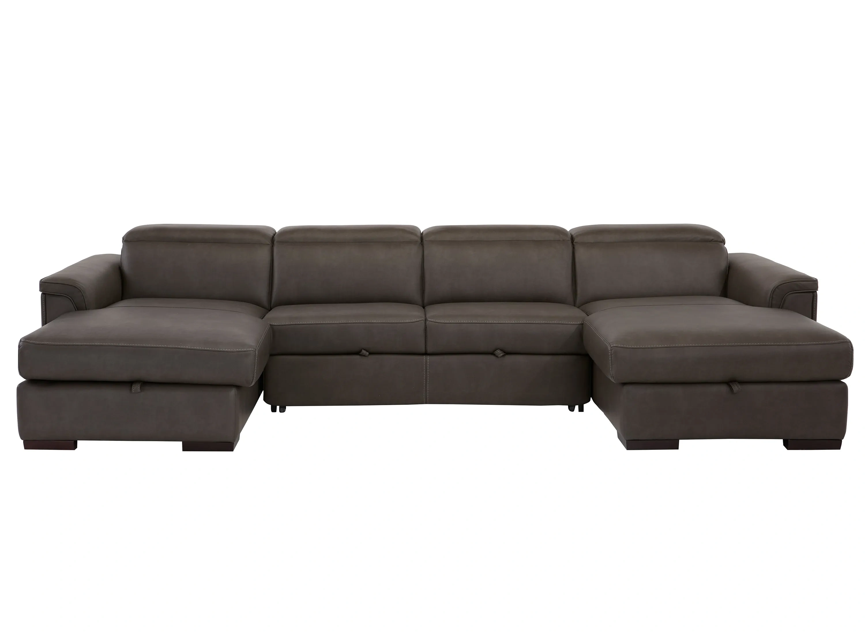 Orion 3-pc. Dual Power Media Sectional w/ Speaker Headrest