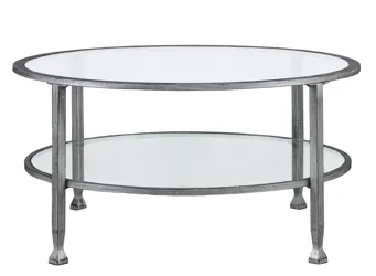 Bideford Round Faux Marble End Table
