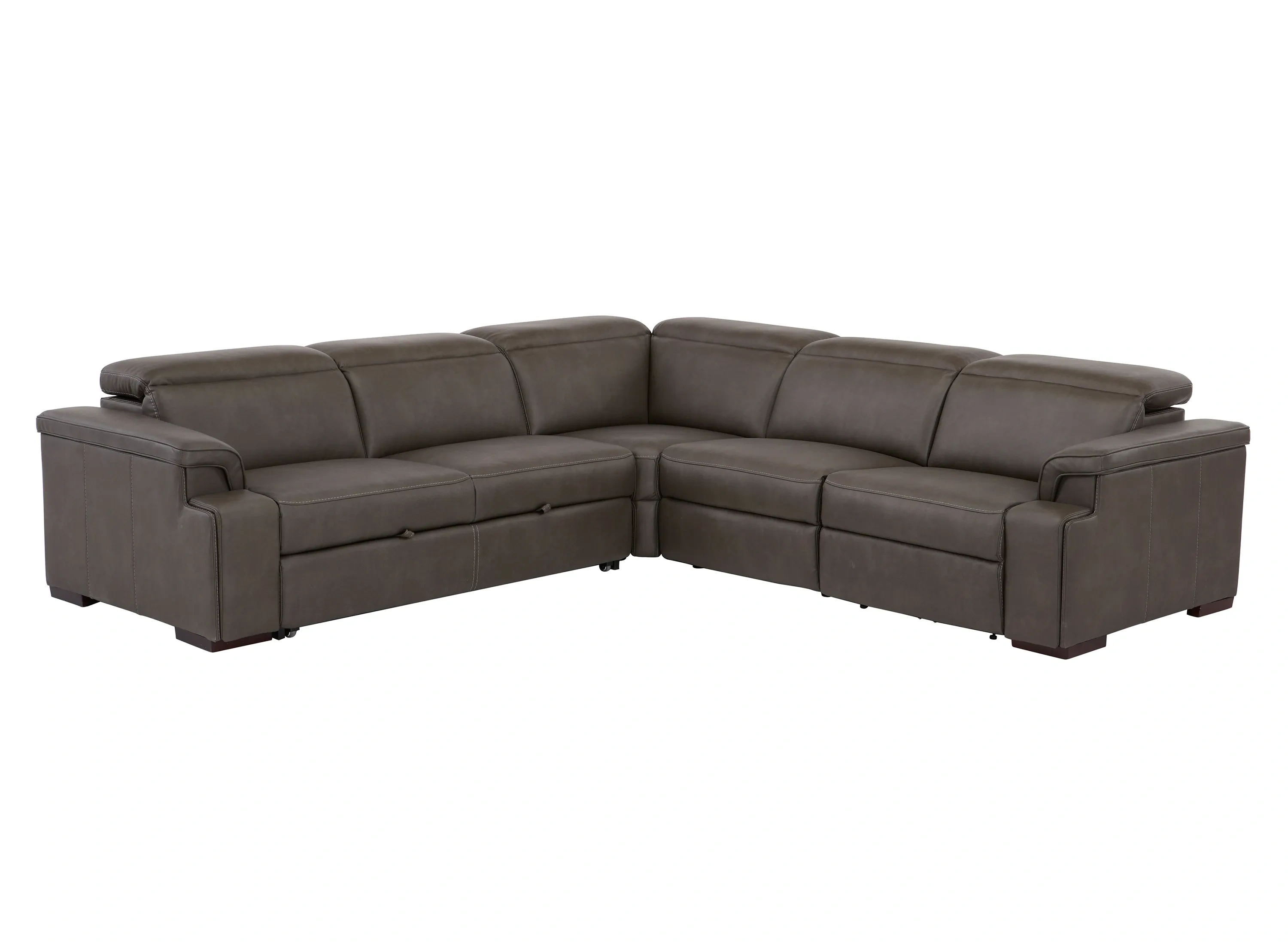 Orion 4-pc. Dual Power Media Sectional w/ Speaker Headrest