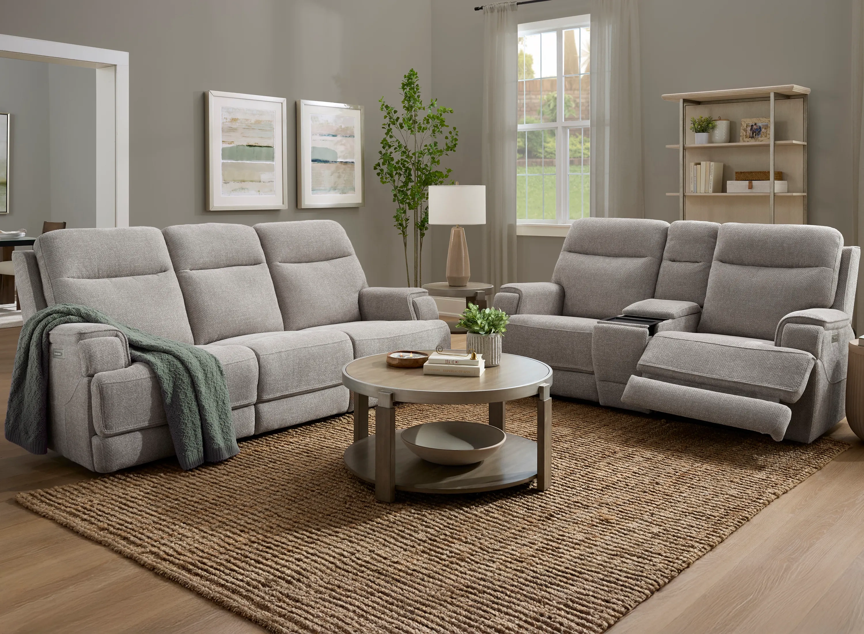 wccf リヨンセット Locklan Zero Gravity Triple Power Living Room Set | Raymour & Flanigan