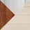 Chrome Metal, Walnut Wood, Cream PU