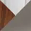 Chrome Metal, Walnut Wood, Grey PU