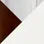 Chrome Metal, Cherry Wood, White PU