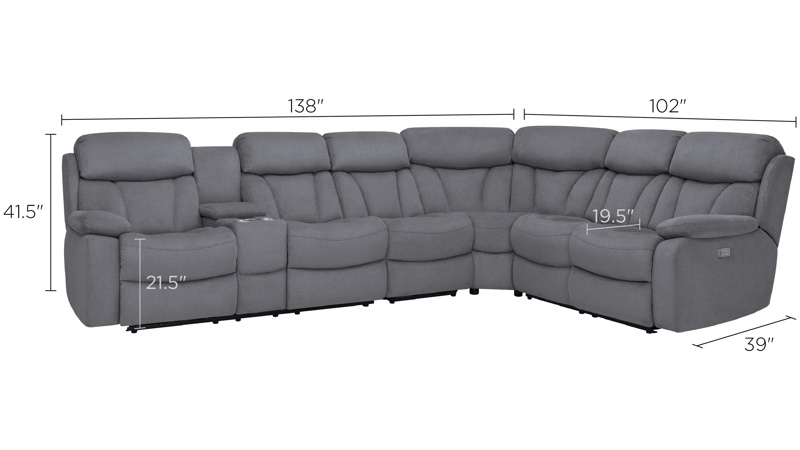 Reclining sectional sofa with massage and heat new arrivals