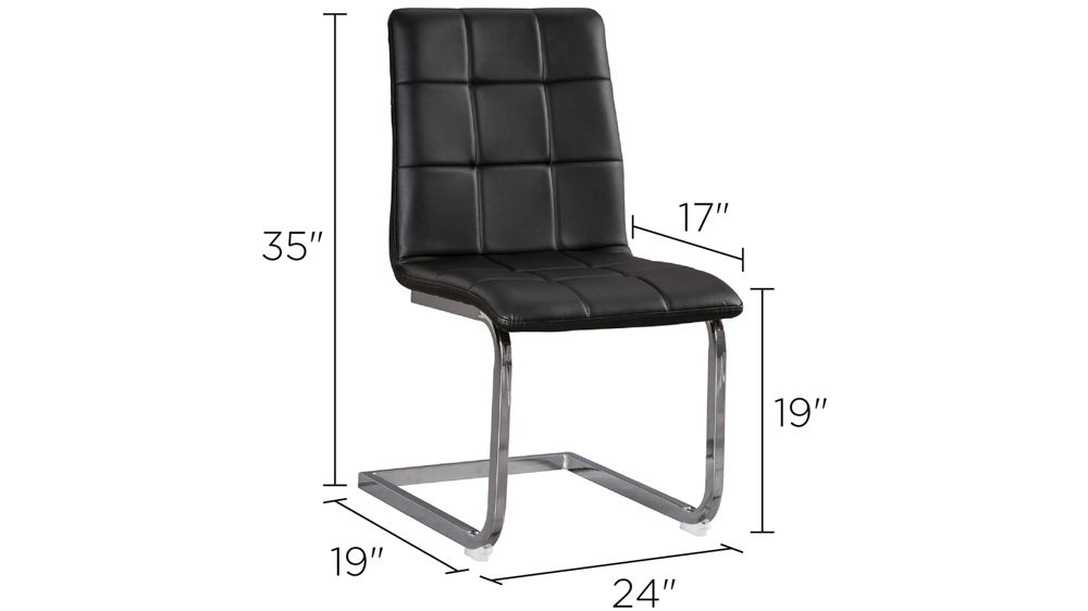 Madanere Upholstered Dining Chair - Set of 4 Dimensions