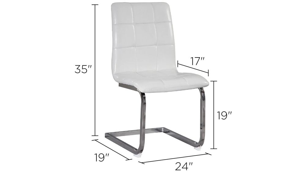 Madanere Upholstered Dining Chair-Set of 4 Dimensions